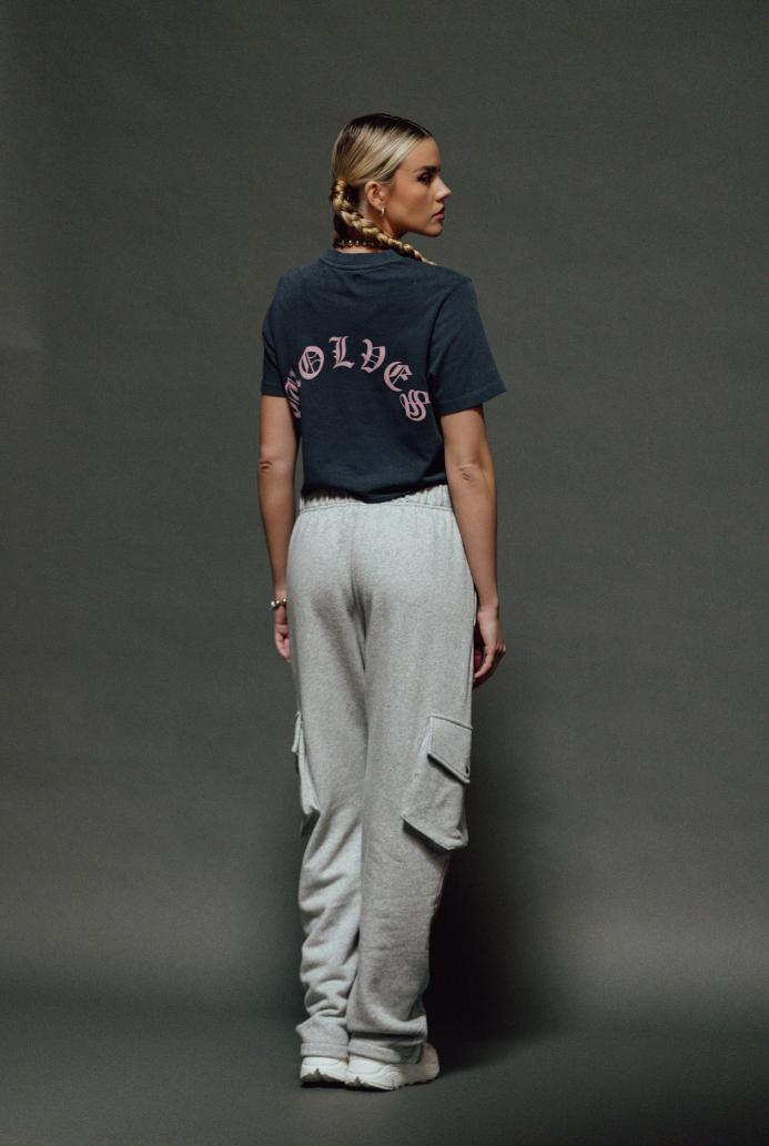 Mission Accomplished "Premium" (Cropped) Tee in Storm Blue