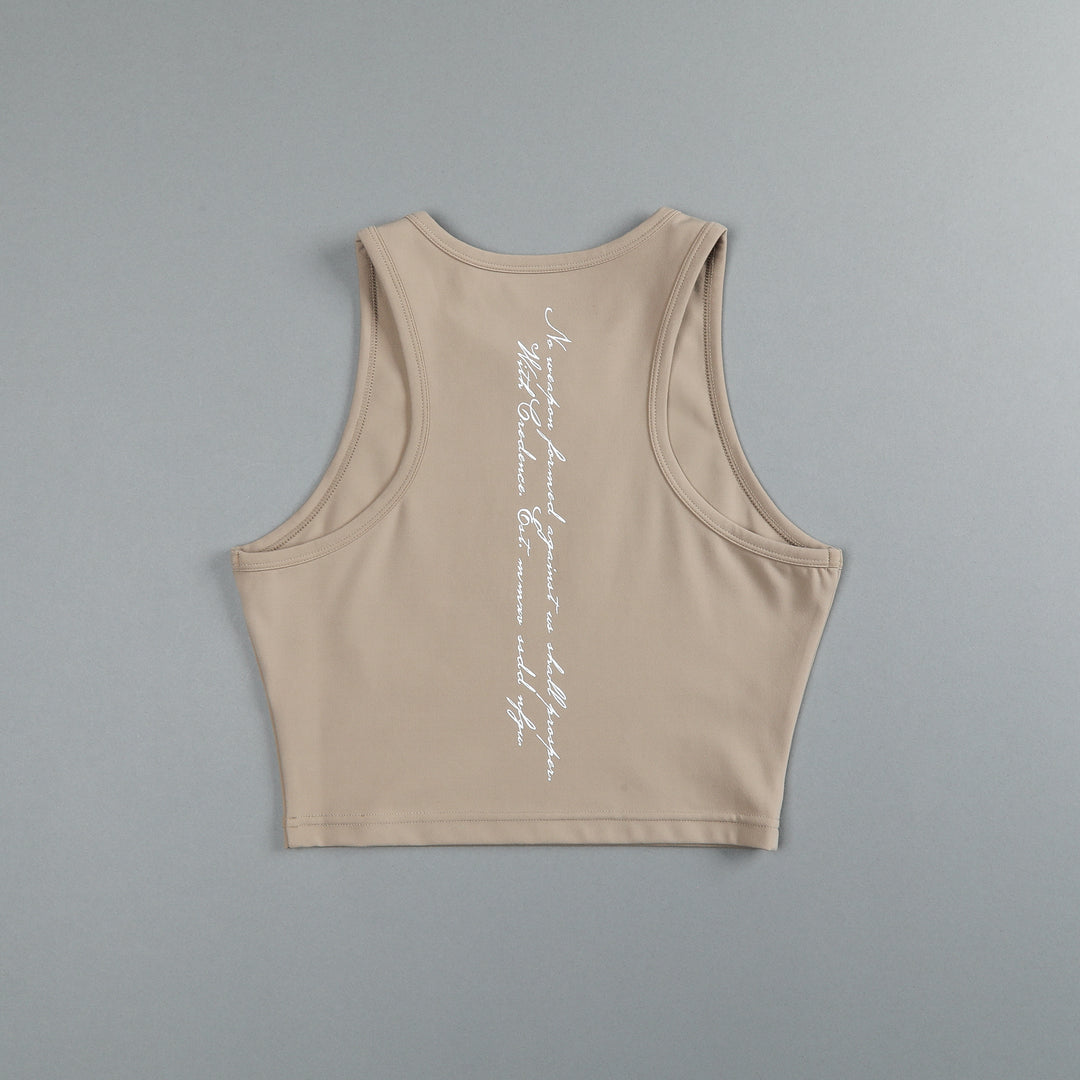 Chopper "Energy" Racerback Tank in Taupe
