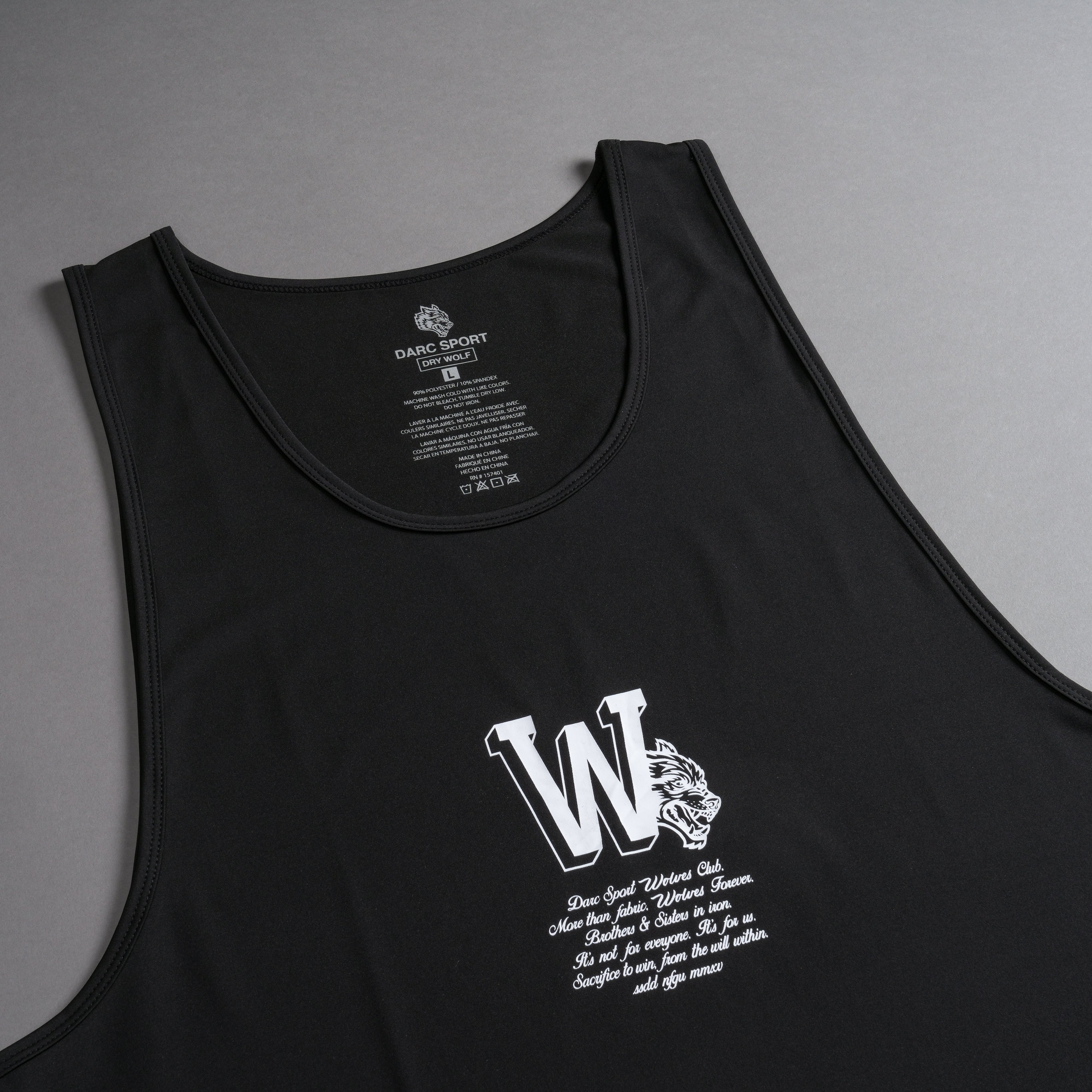 Marked "Dry Wolf" (Drop) Tank in Black