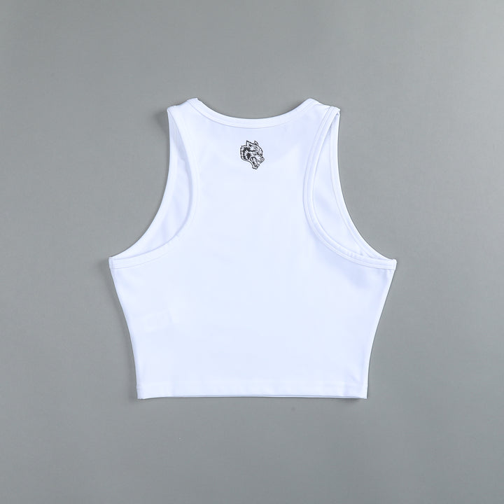 Riders On The Storm "Energy" Racerback Tank in White