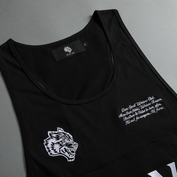 Written Hardcore Block Mecca Tank in Black