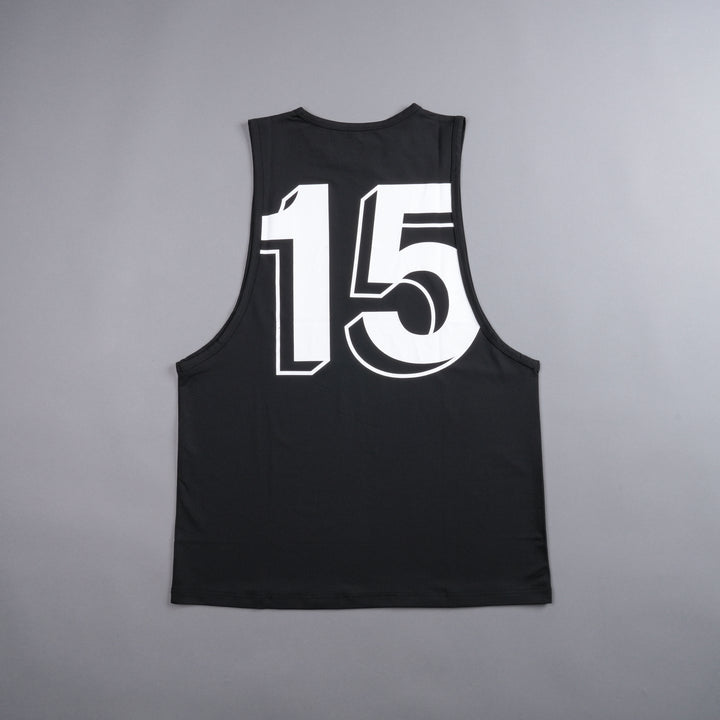 Established "Dry Wolf" (Tommy) Muscle Tee in Black