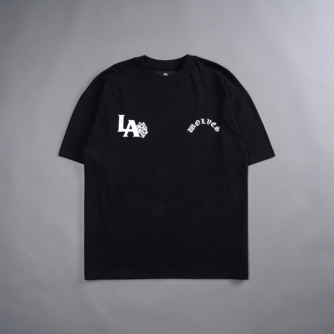 LA Wolves "Premium" Oversized Tee in Black