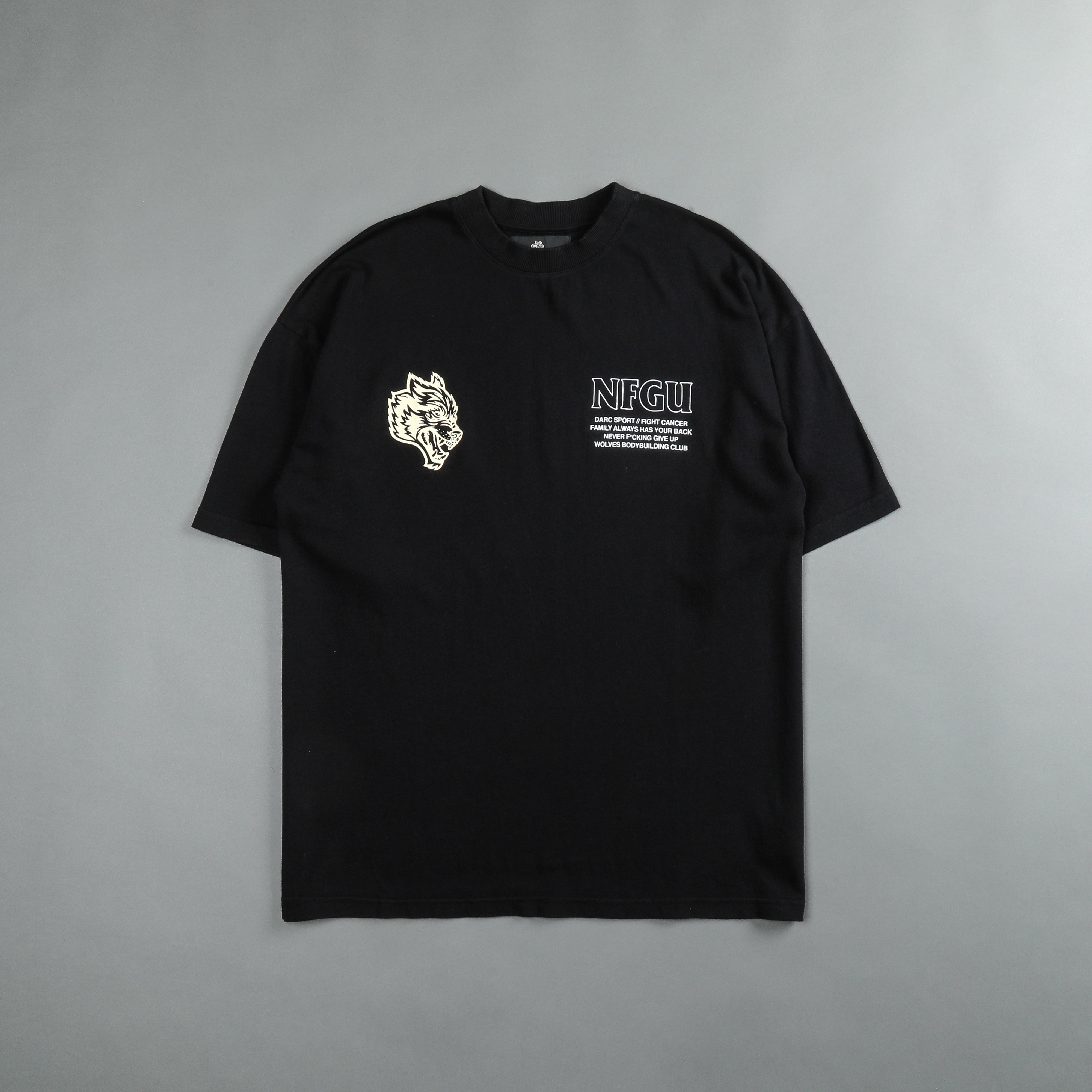 Keep Fighting "Premium" Oversized Tee in Black