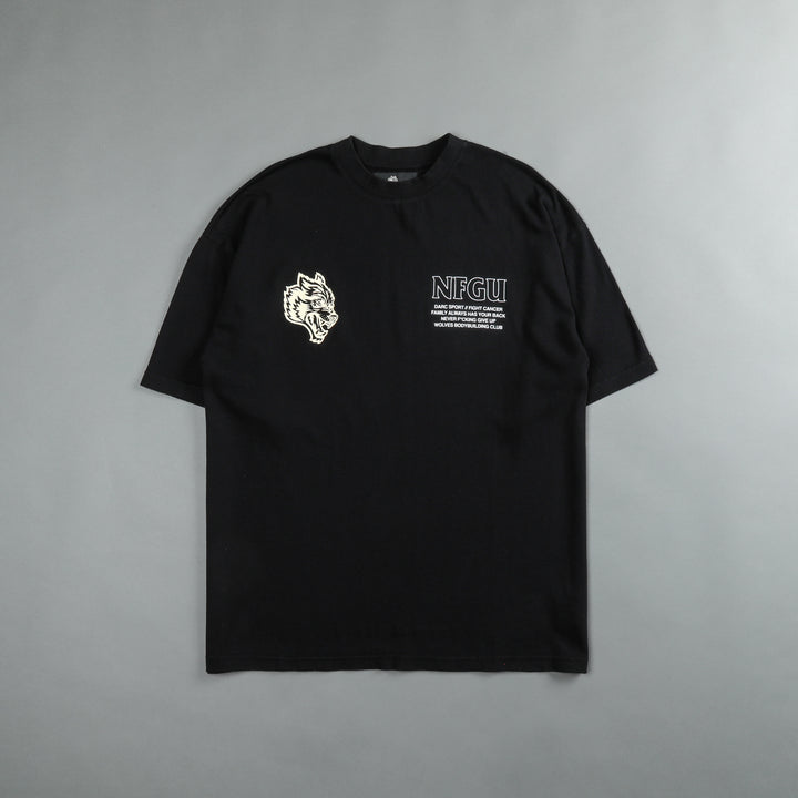 Keep Fighting "Premium" Oversized Tee in Black