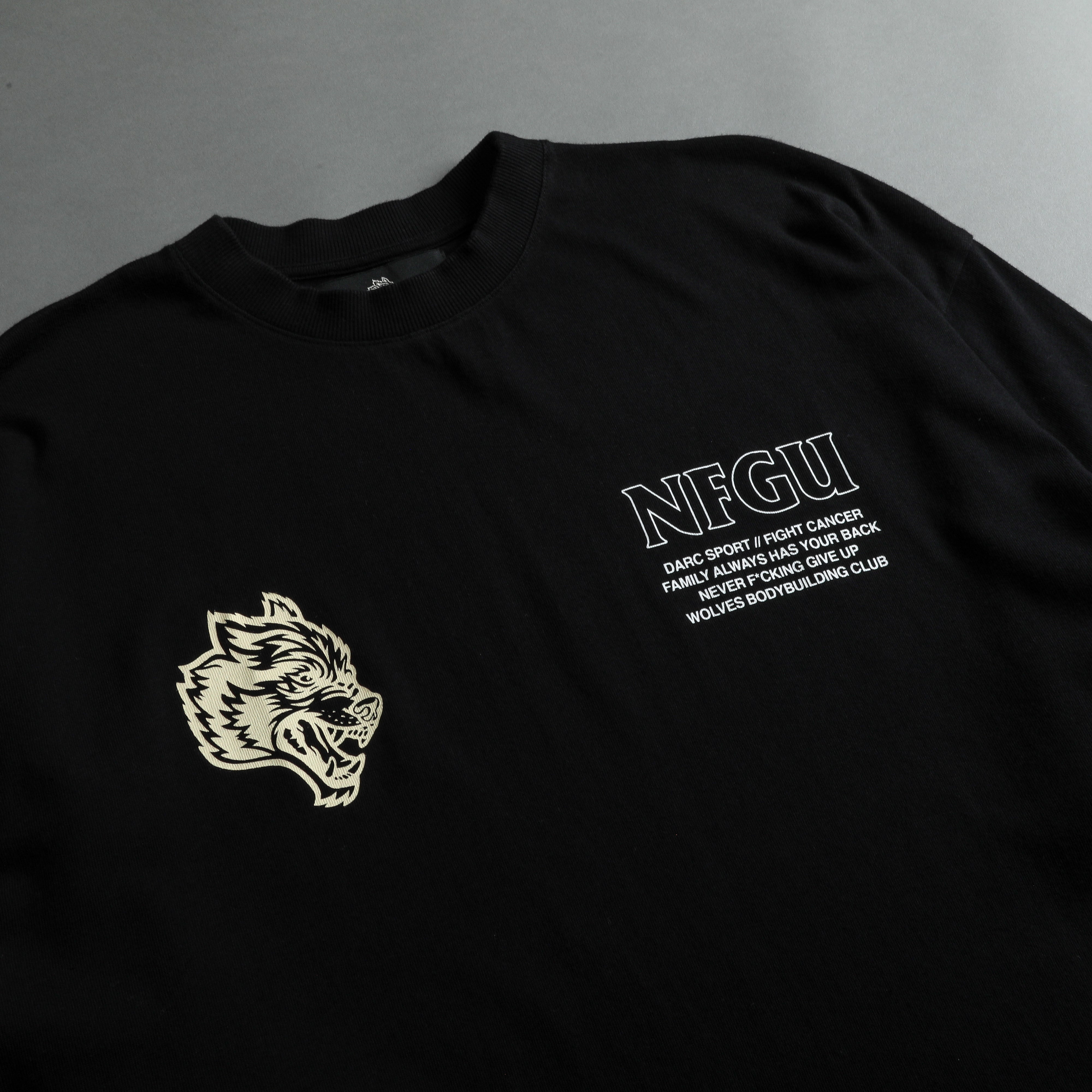 Keep Fighting "Premium" Oversized Tee in Black