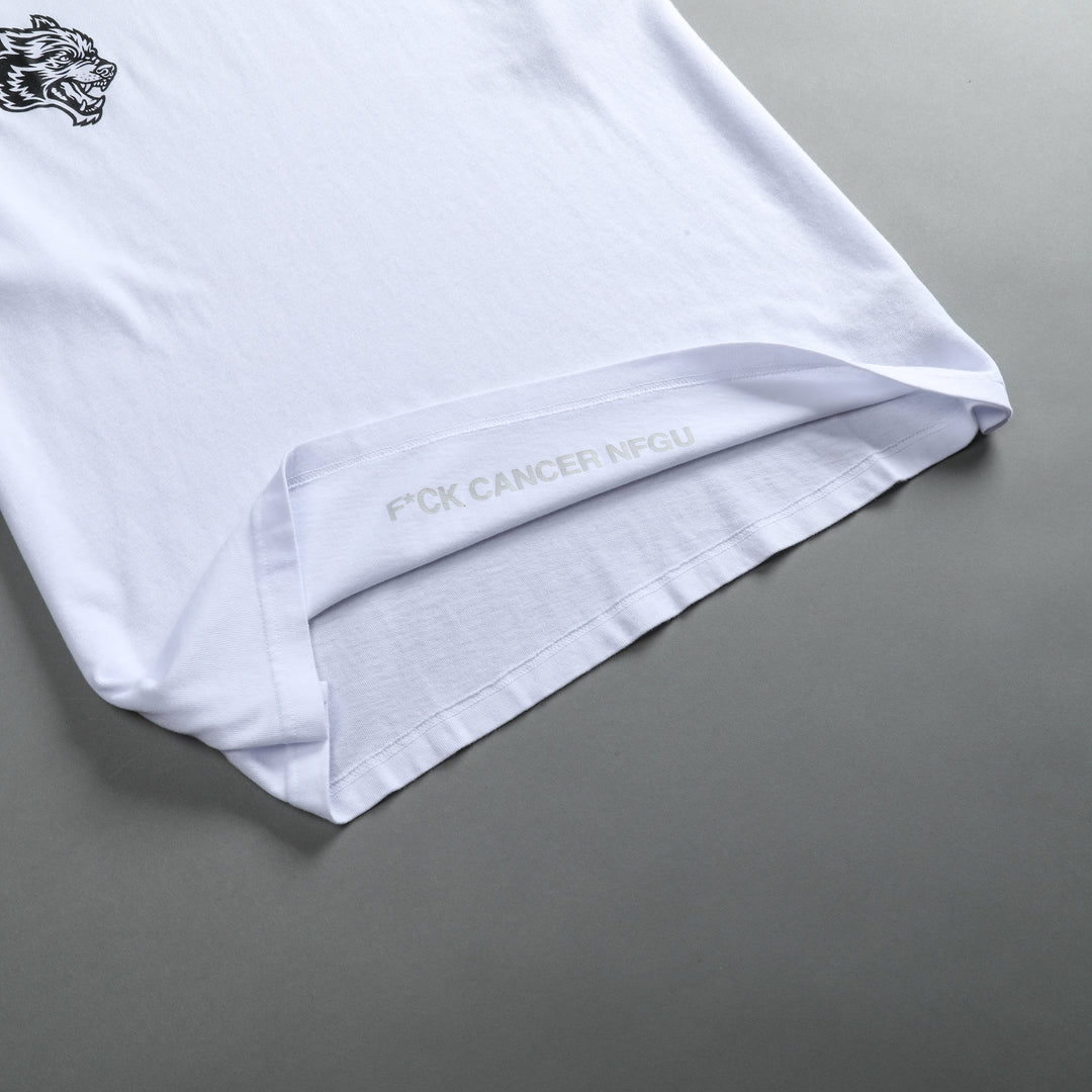 Keep Fighting "Premium" Oversized Tee in White