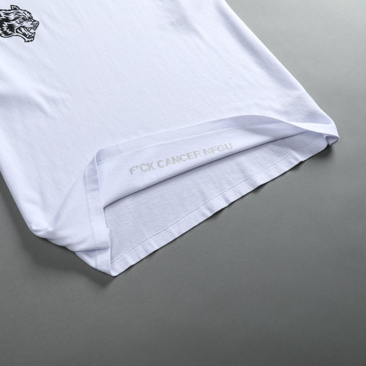 Keep Fighting "Premium" Oversized Tee in White