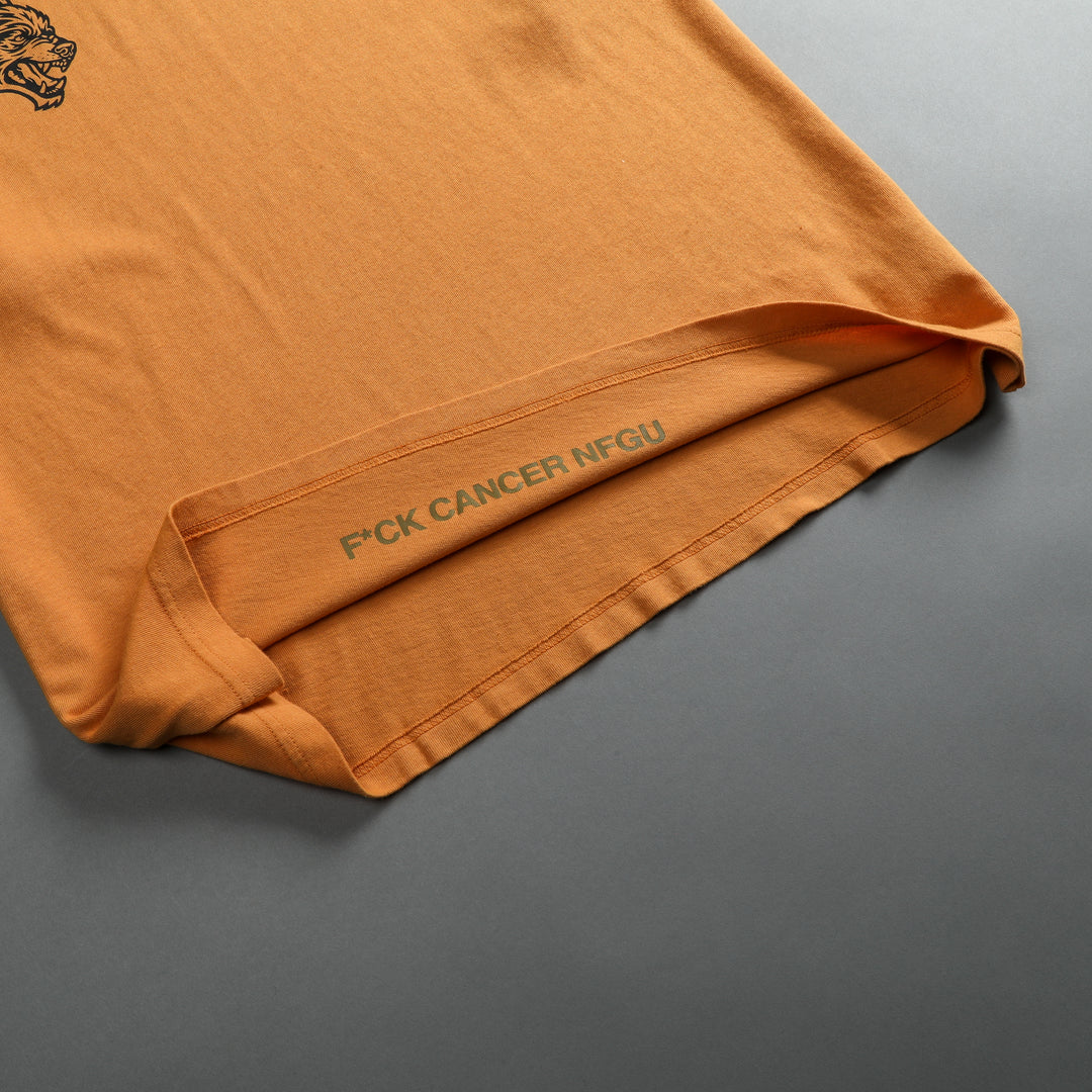 Keep Fighting "Premium" Oversized Tee in Vintage Gold