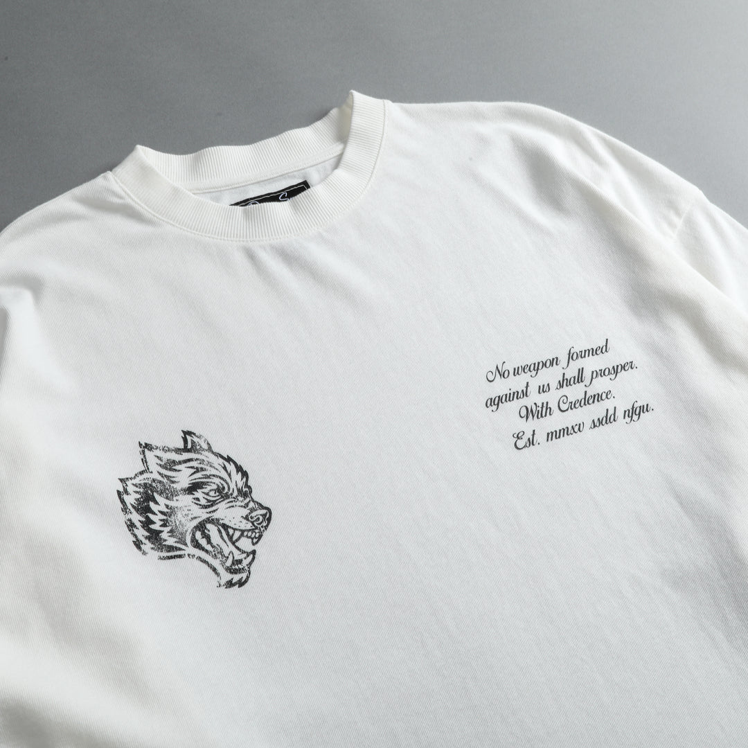 Sacred Heart "Premium Vintage" Oversized Tee in Cream