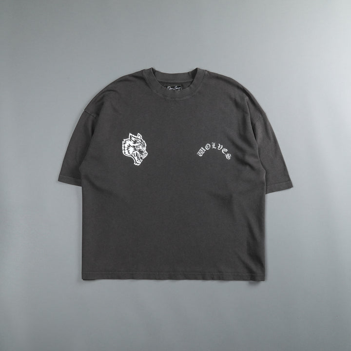 With Faith "Premium Vintage" Box Cut Tee in Wolf Gray