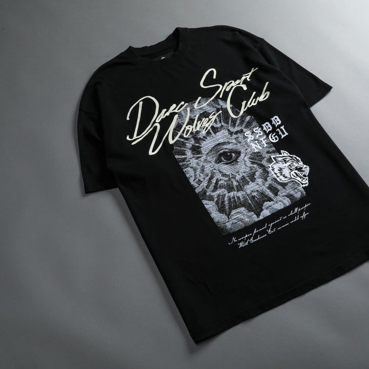 All Seeing "Premium" Oversized Tee in Black