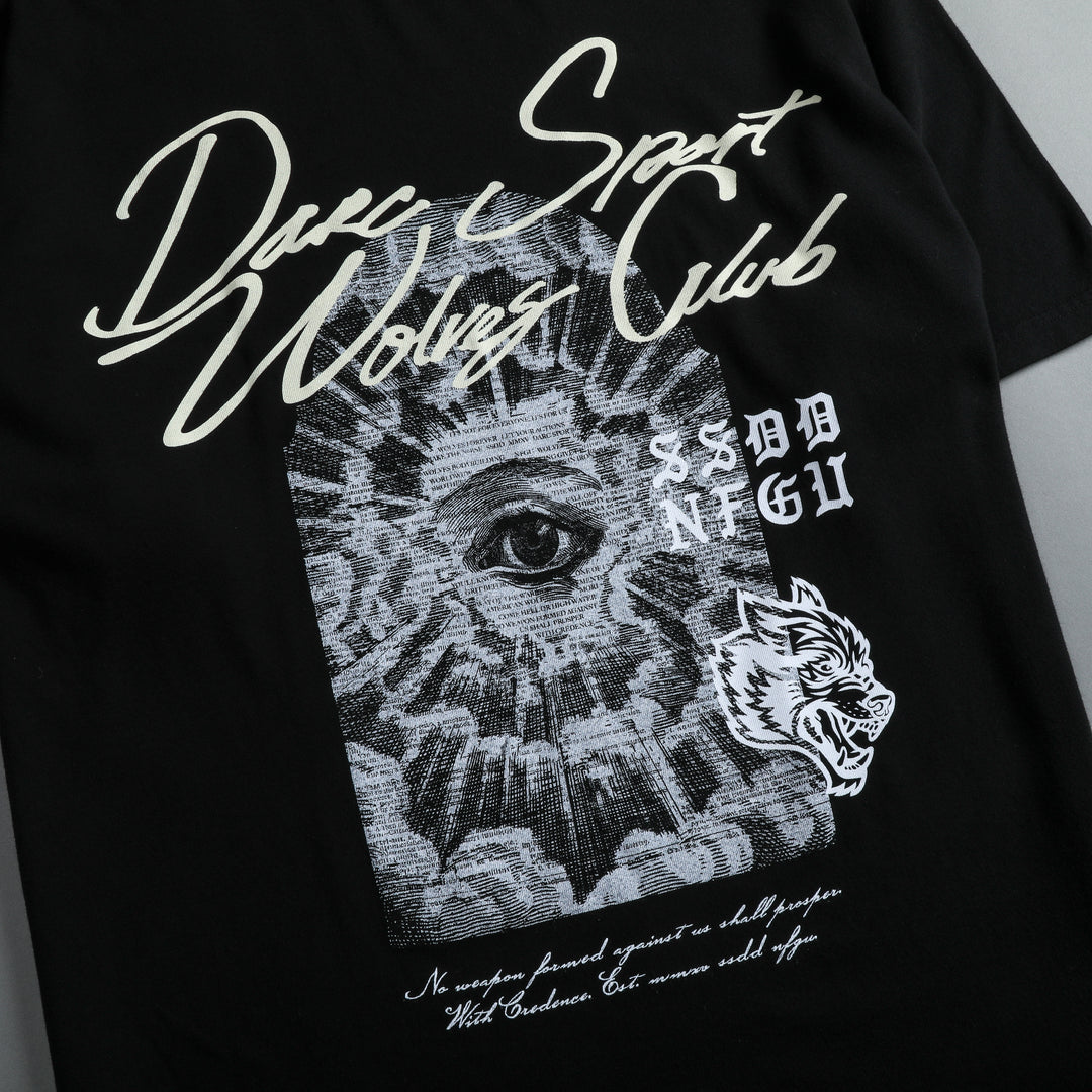 All Seeing "Premium" Oversized Tee in Black