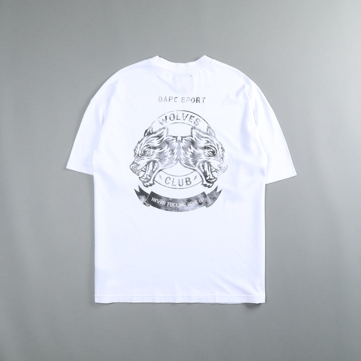 Wolves Club "Premium Vintage" Oversized Unisex Tee in White