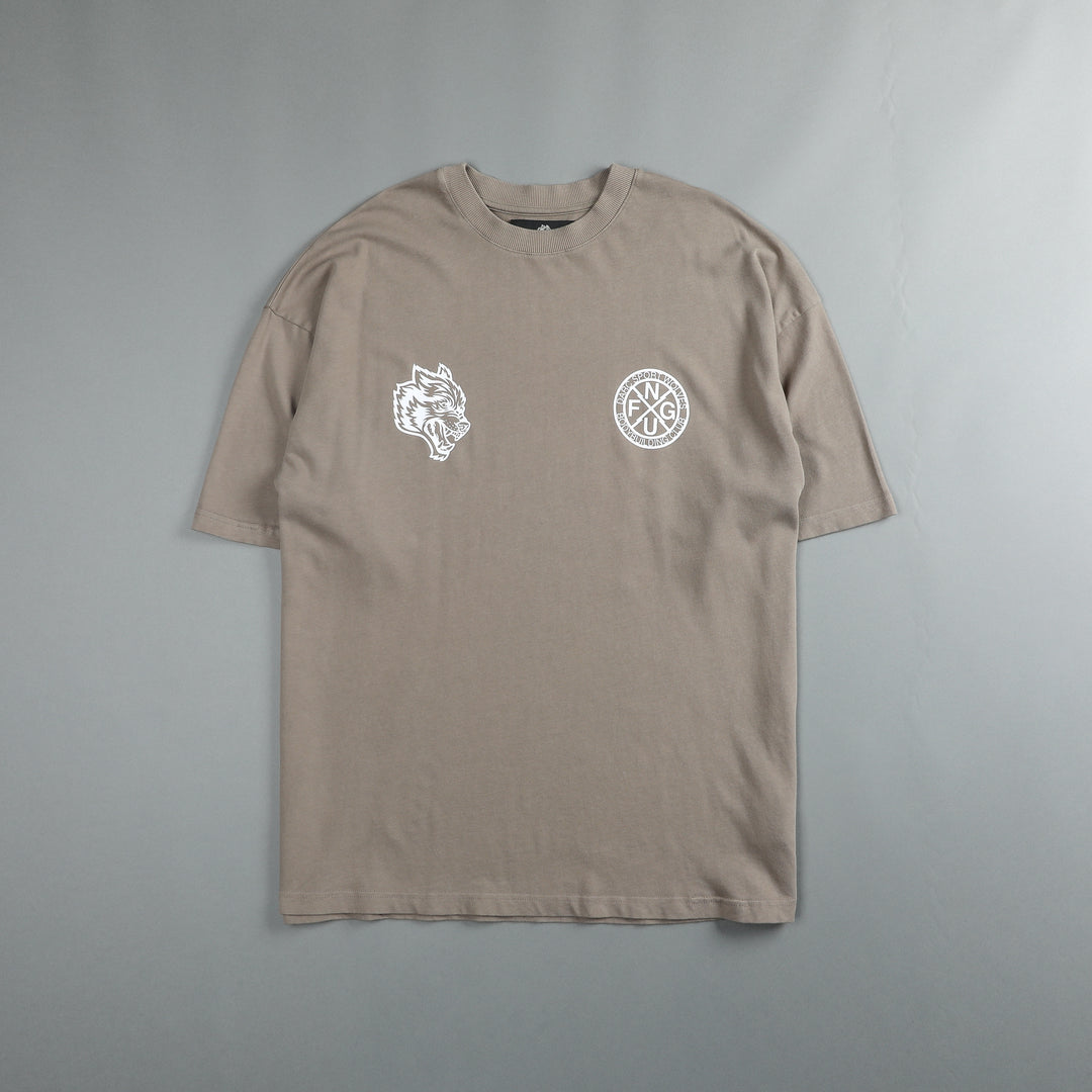 Trinity "Premium" Oversized Tee in Taupe