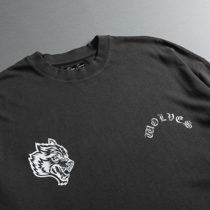 With Faith "Premium Vintage" Box Cut Tee in Wolf Gray