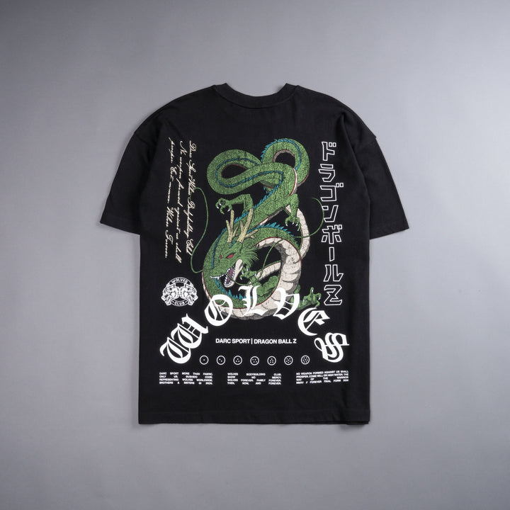The Dragon & The Wolf "Premium" Oversized Tee in Black/Green