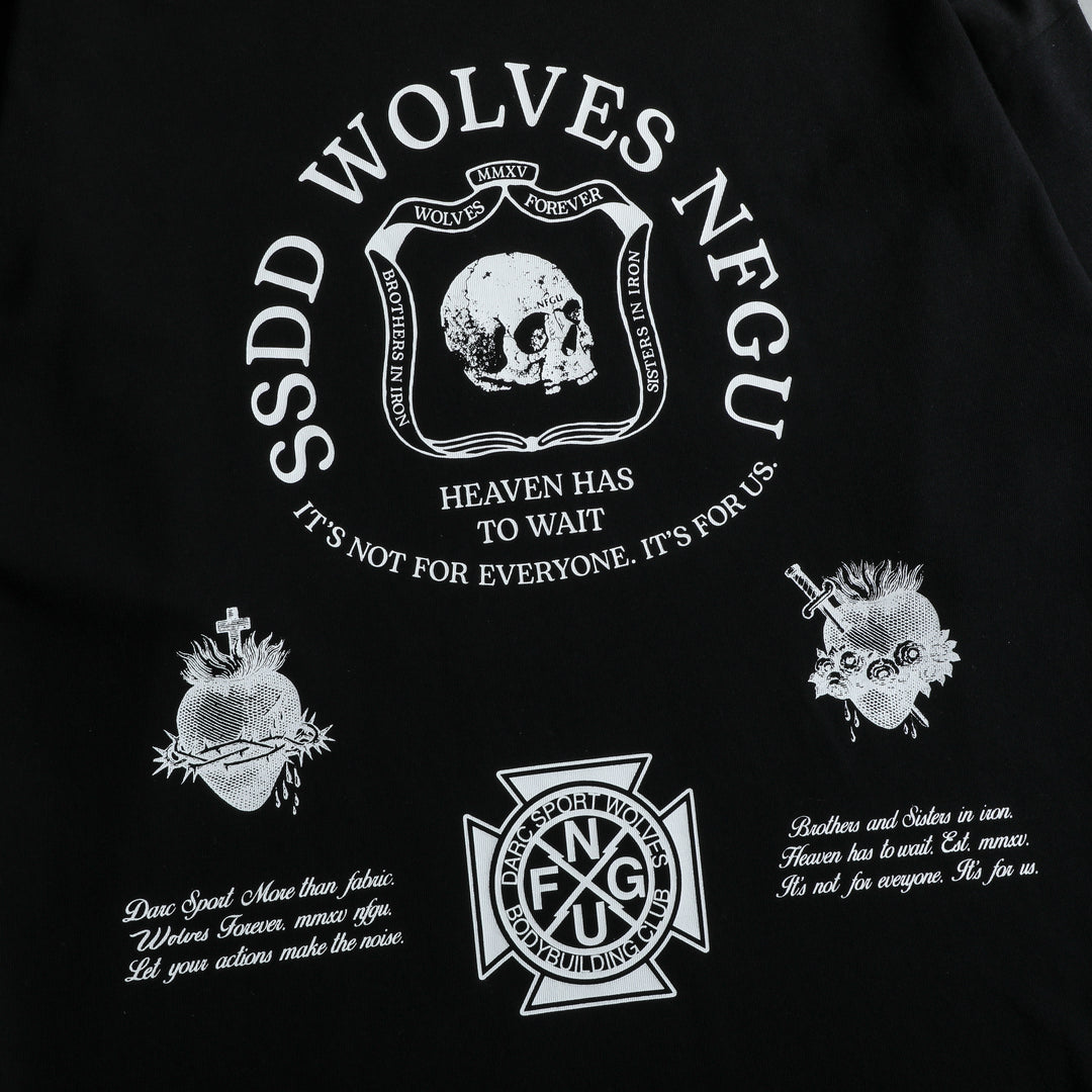 Iron Shield "Premium" Oversized Tee in Black
