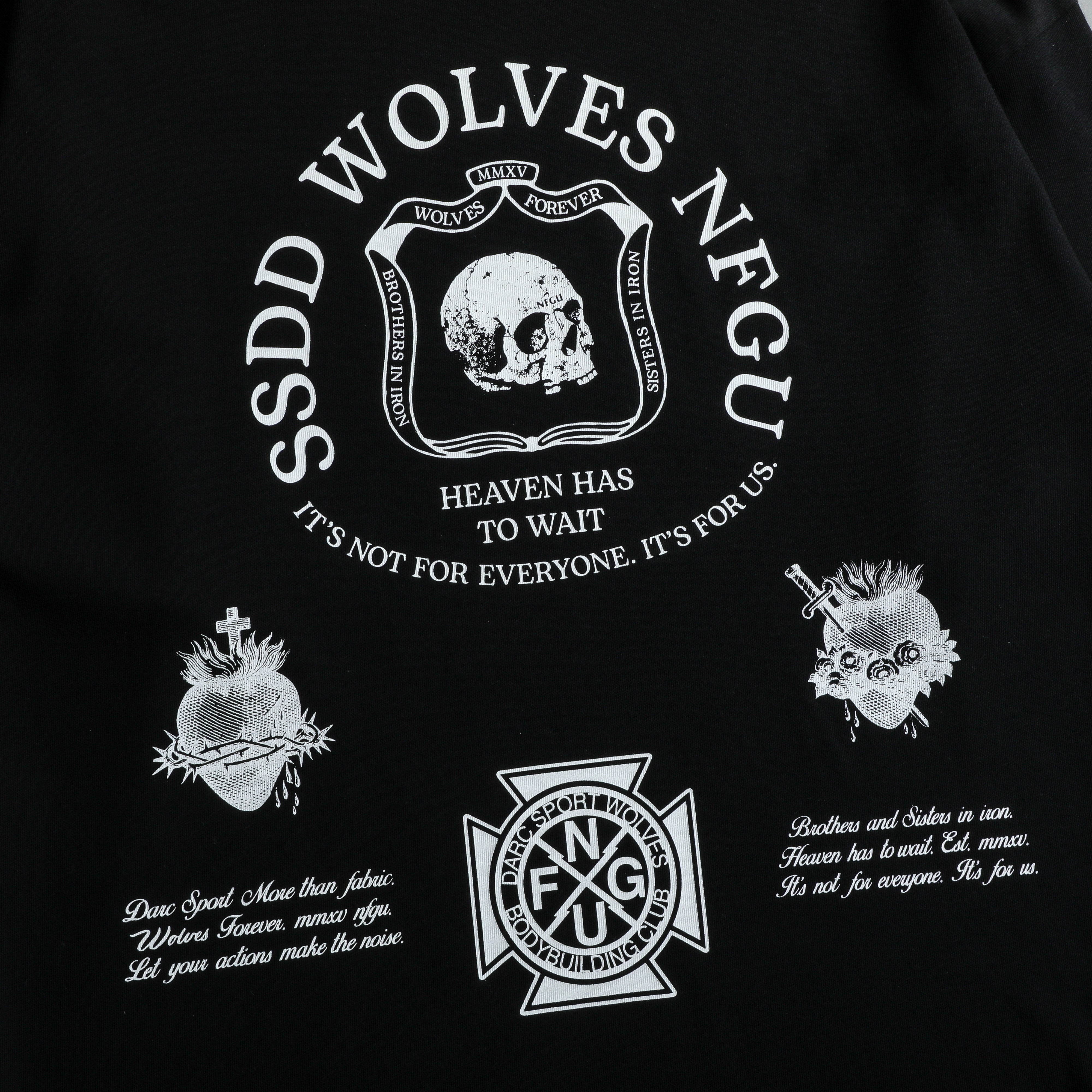 Iron Shield "Premium" Oversized Tee in Black