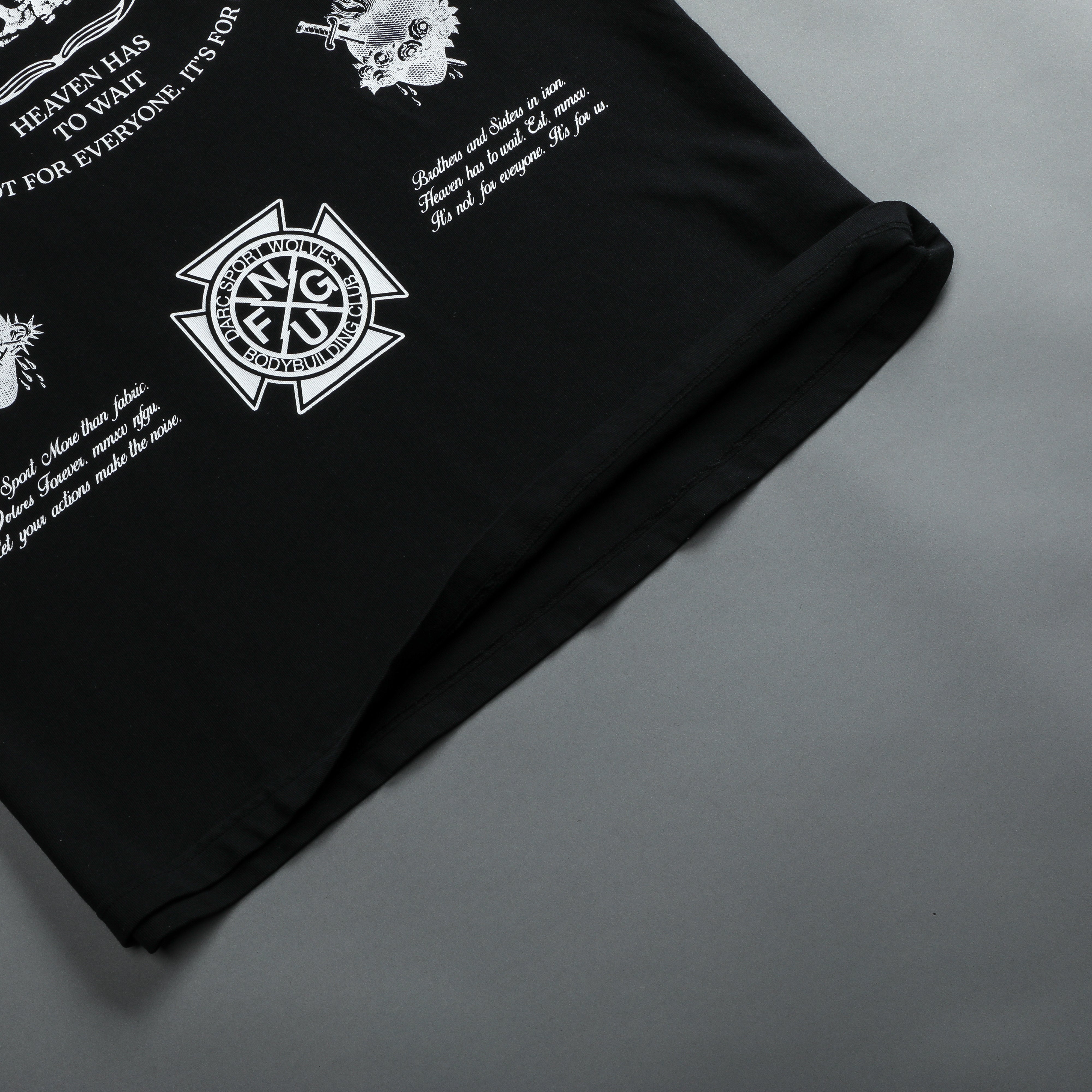 Iron Shield "Premium" Oversized Tee in Black