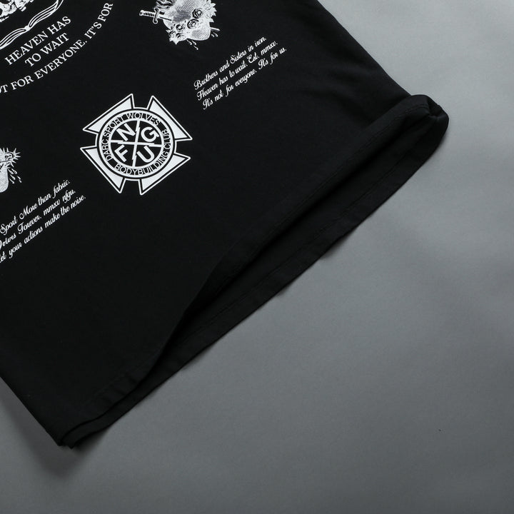Iron Shield "Premium" Oversized Tee in Black