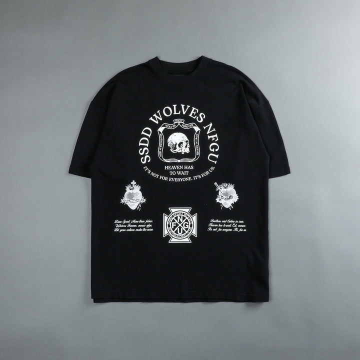 Iron Shield "Premium" Oversized Tee in Black