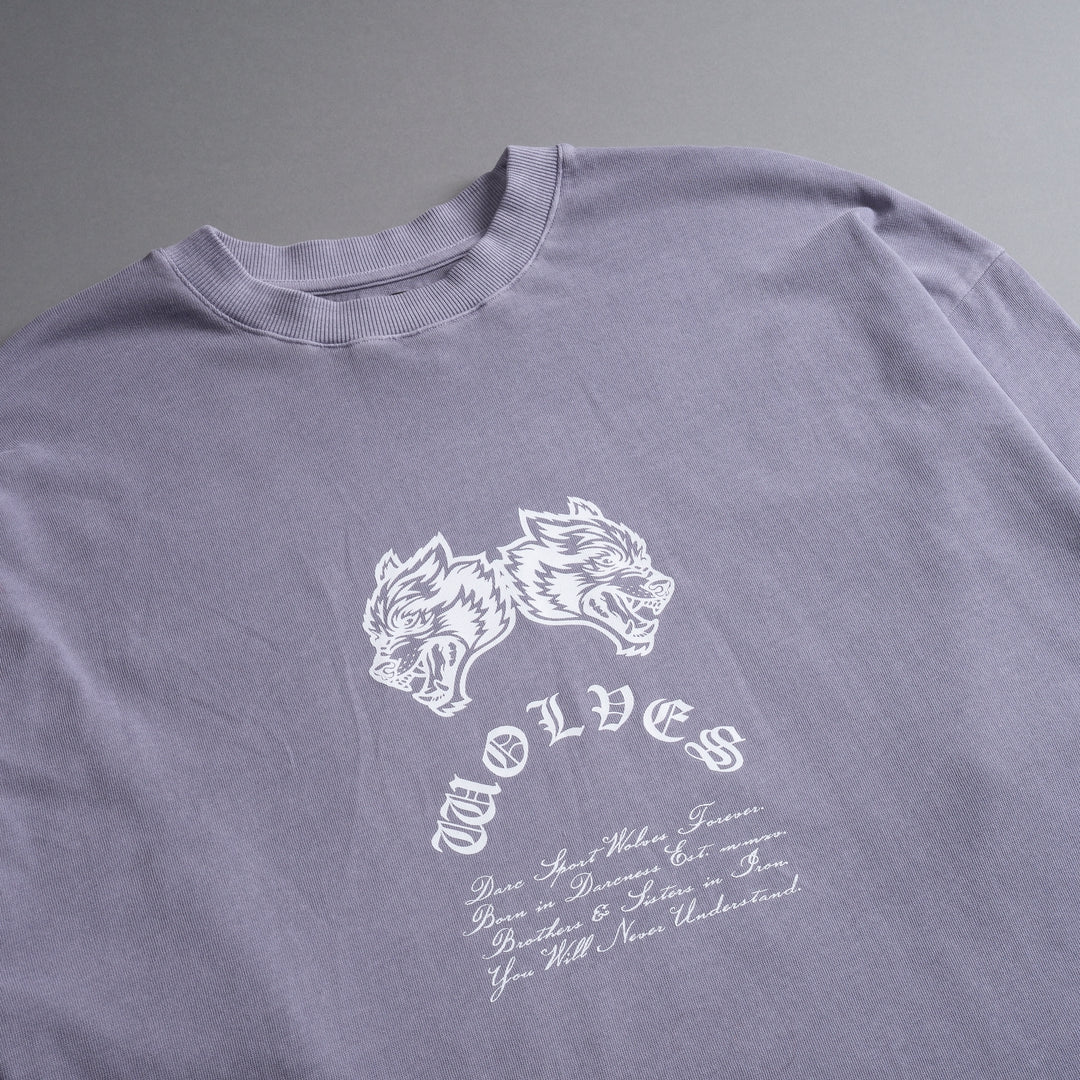 Darc Cave "Premium" Oversized Tee in Purple Stone
