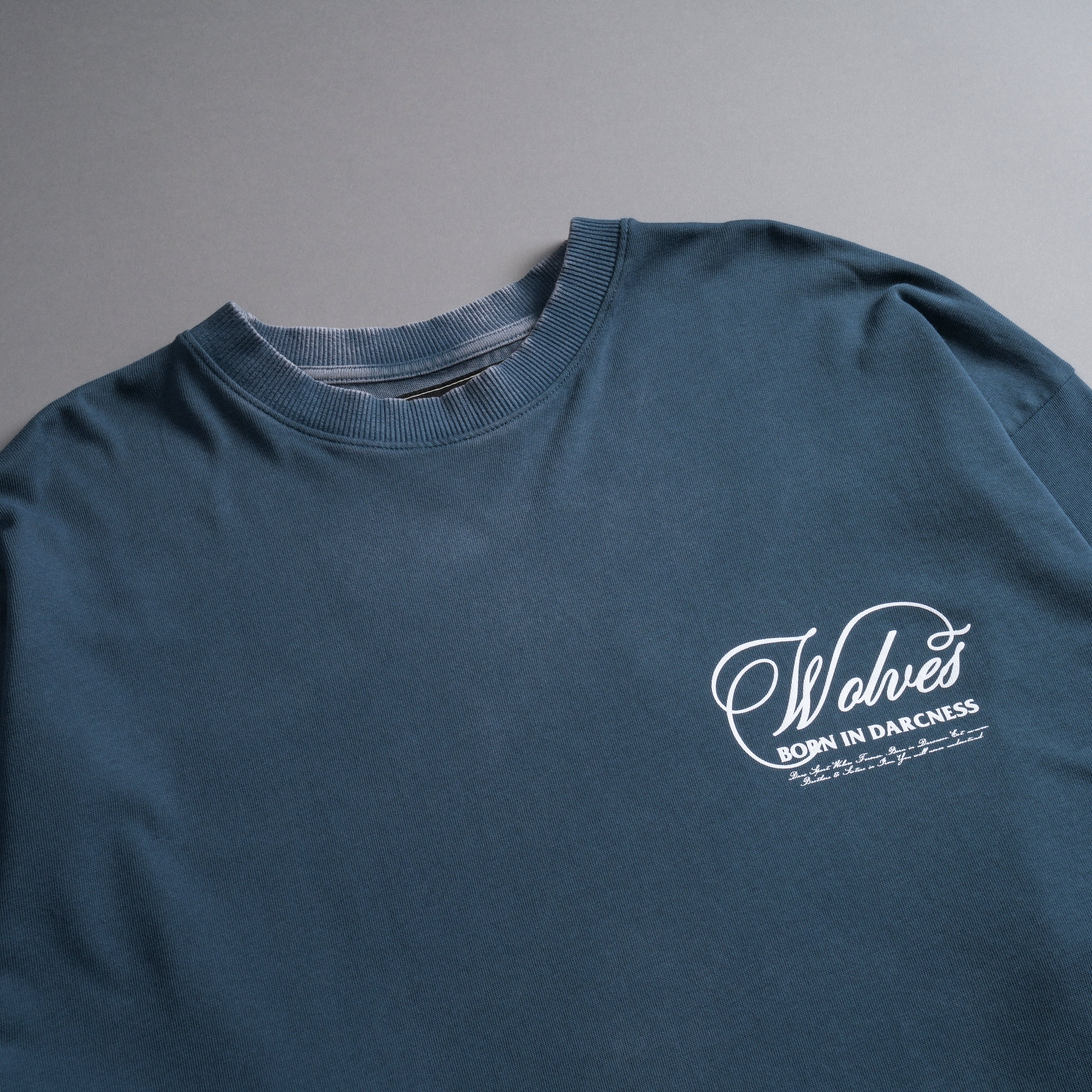 (1 Of 500) Darc Rises "Premium" Oversized Tee in Gotham Blue