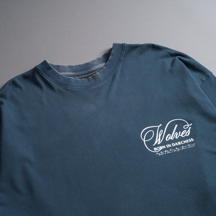 (1 Of 500) Darc Rises "Premium" Oversized Tee in Gotham Blue