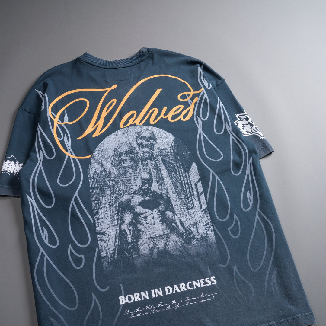 (1 Of 500) Darc Rises "Premium" Oversized Tee in Gotham Blue