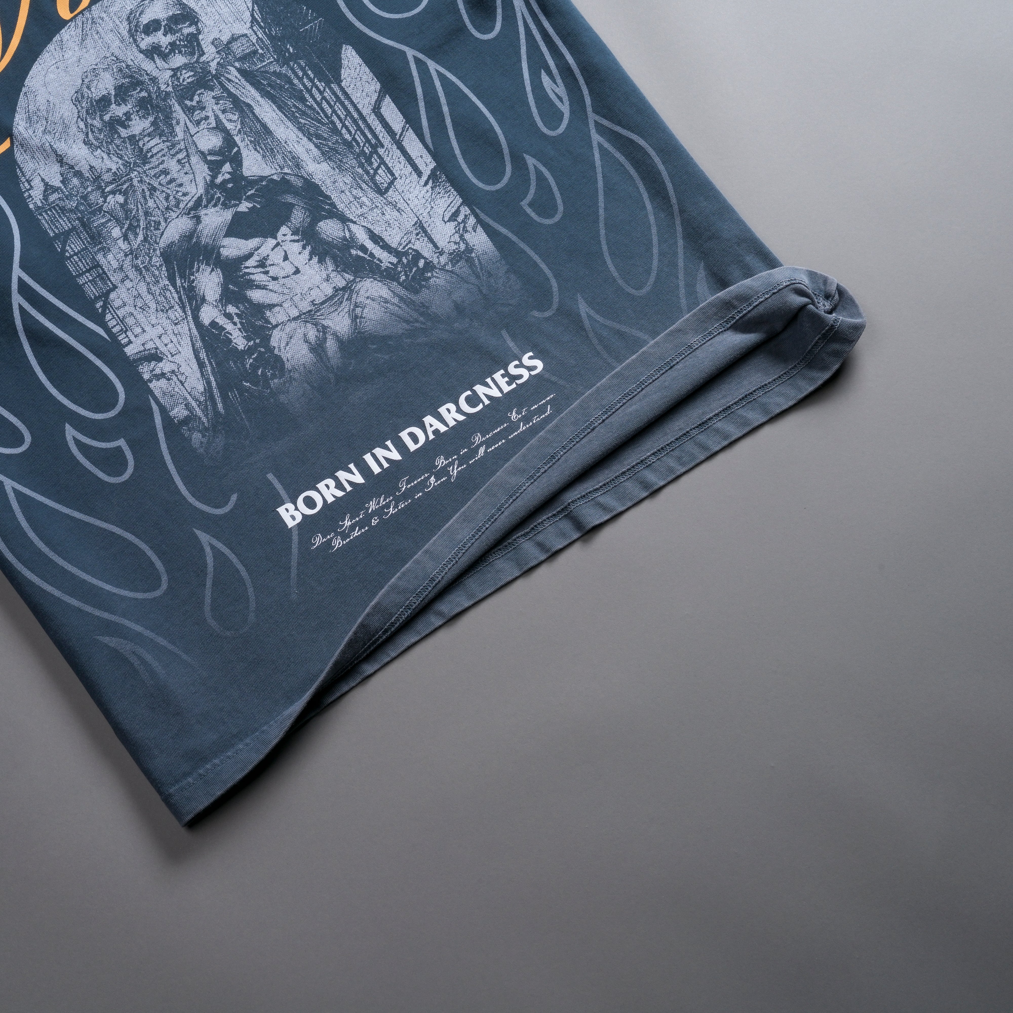 (1 Of 500) Darc Rises "Premium" Oversized Tee in Gotham Blue