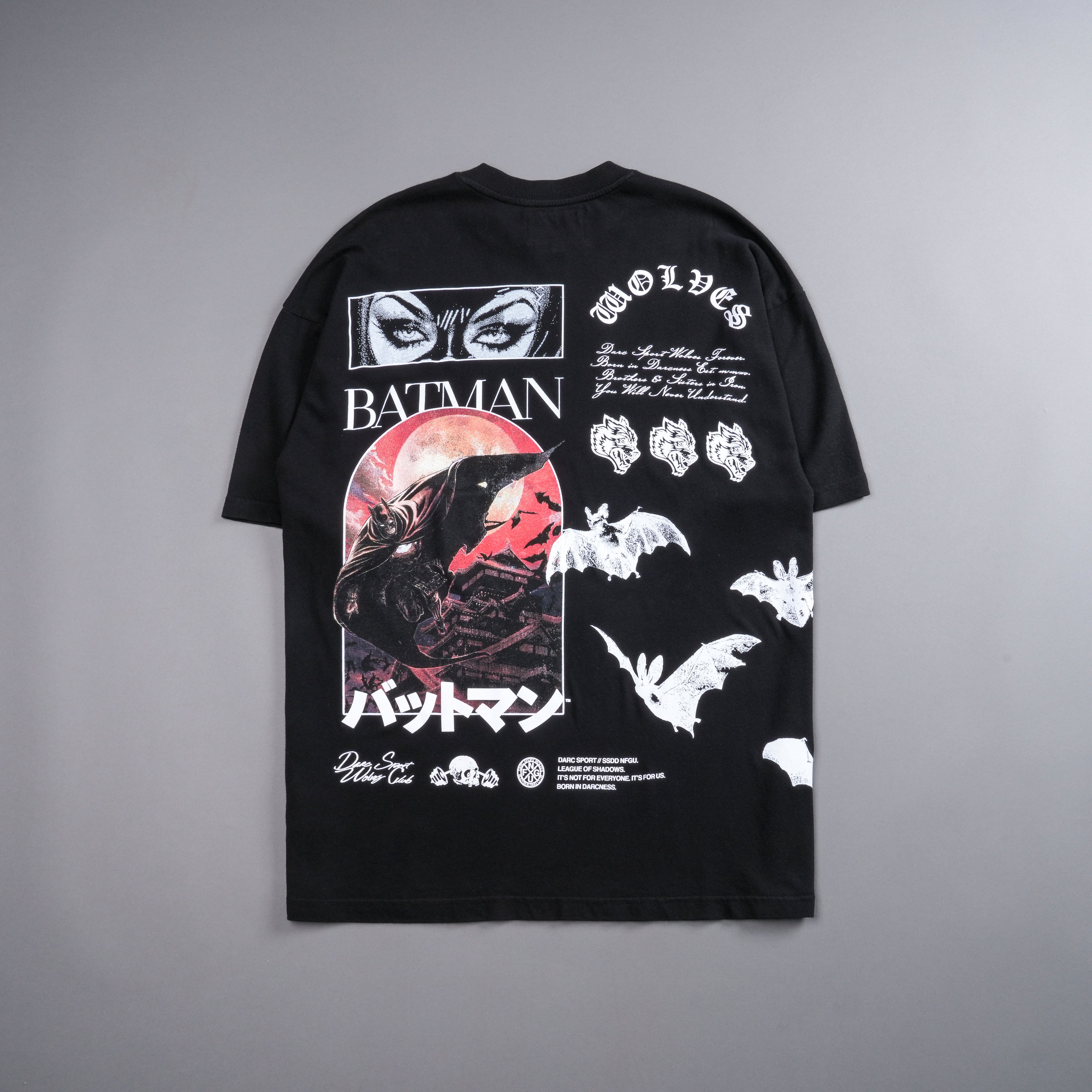 Darc Cave "Premium" Oversized Tee in Black