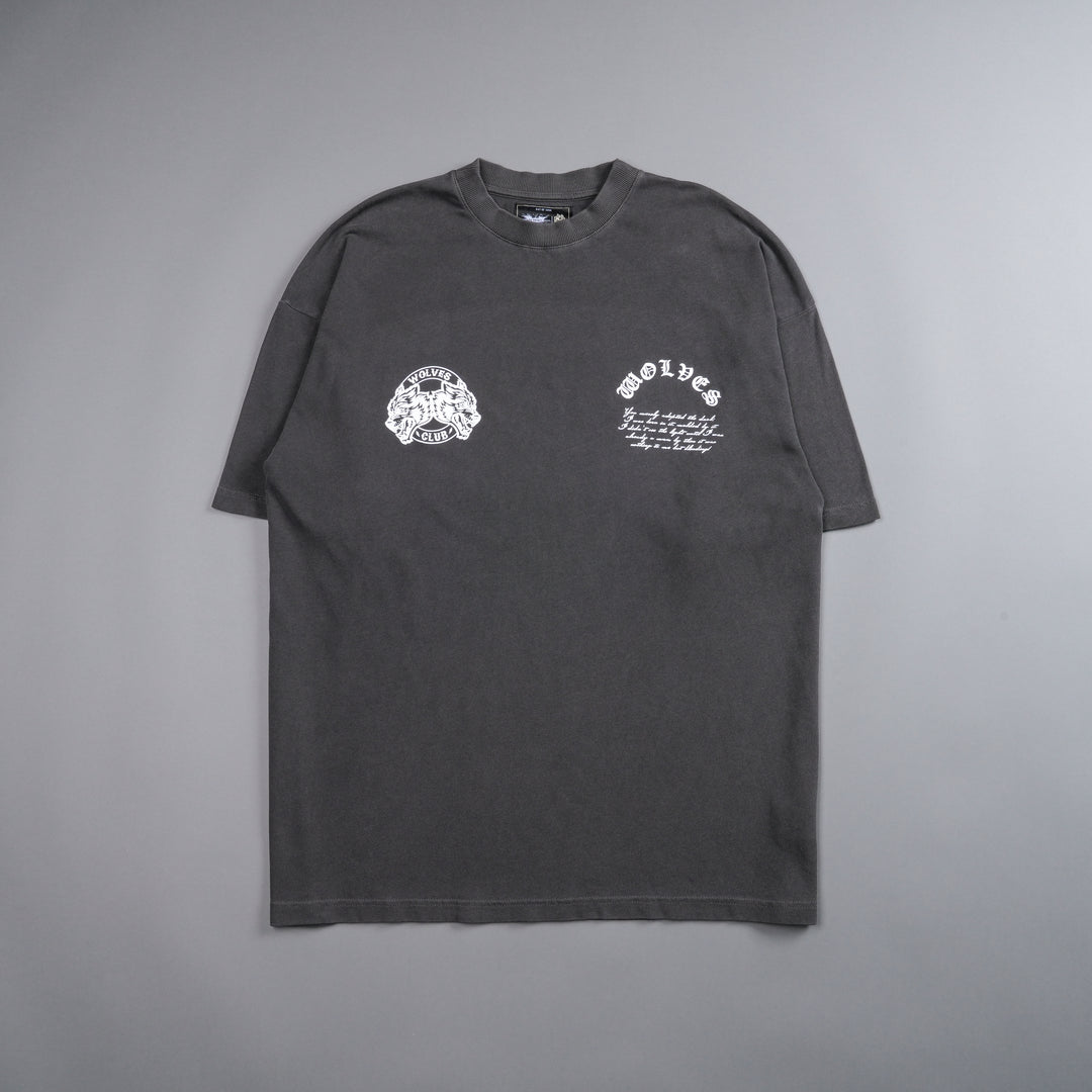 Born In It V2 "Premium" Oversized Tee in Wolf Gray