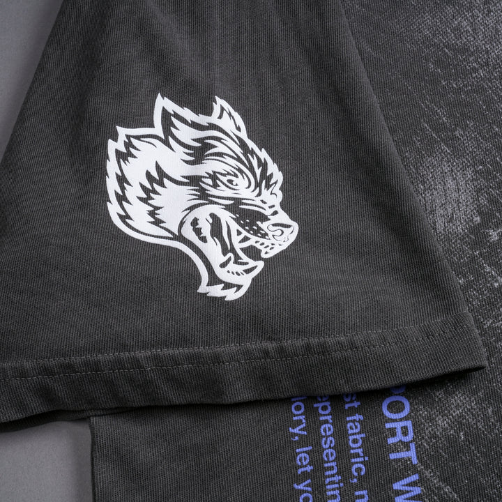 Rise Again V2 "Premium" Oversized Tee in Wolf Gray