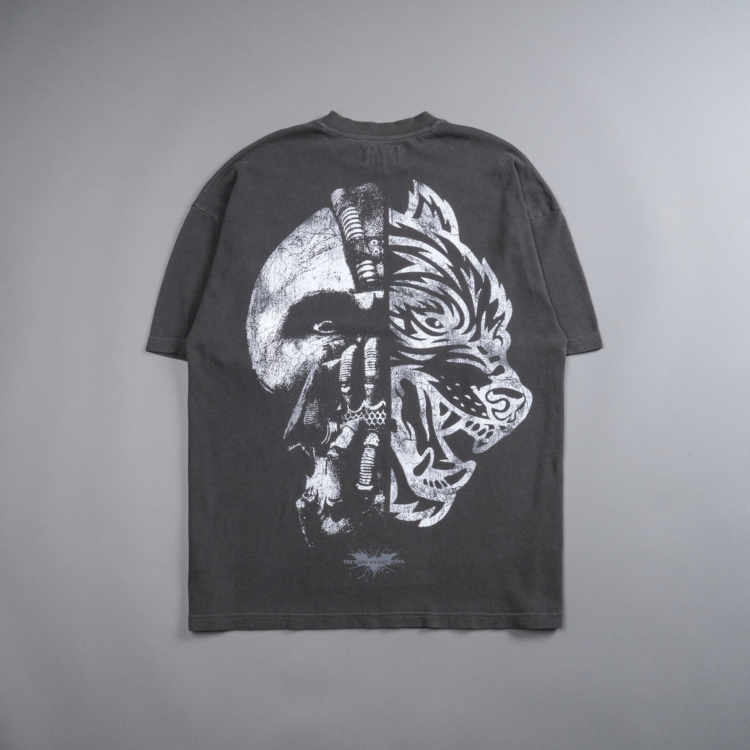 Born In It V2 "Premium" Oversized Tee in Wolf Gray