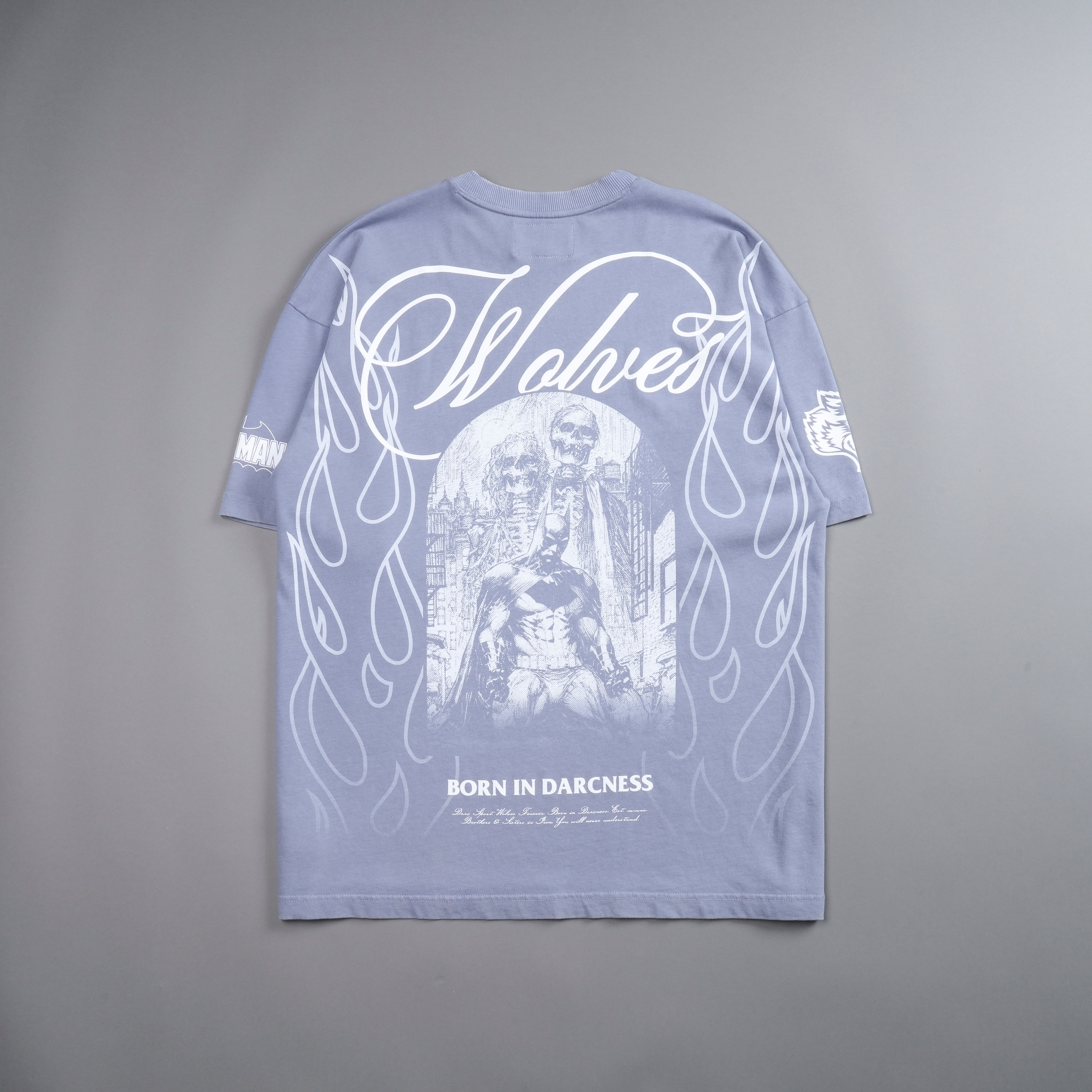 (1 Of 500) Darc Rises "Premium" Oversized Tee in Purple Stone