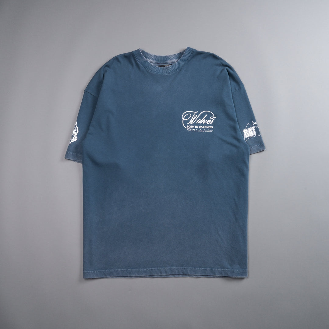 (1 Of 500) Darc Rises "Premium" Oversized Tee in Gotham Blue