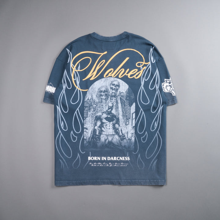 (1 Of 500) Darc Rises "Premium" Oversized Tee in Gotham Blue
