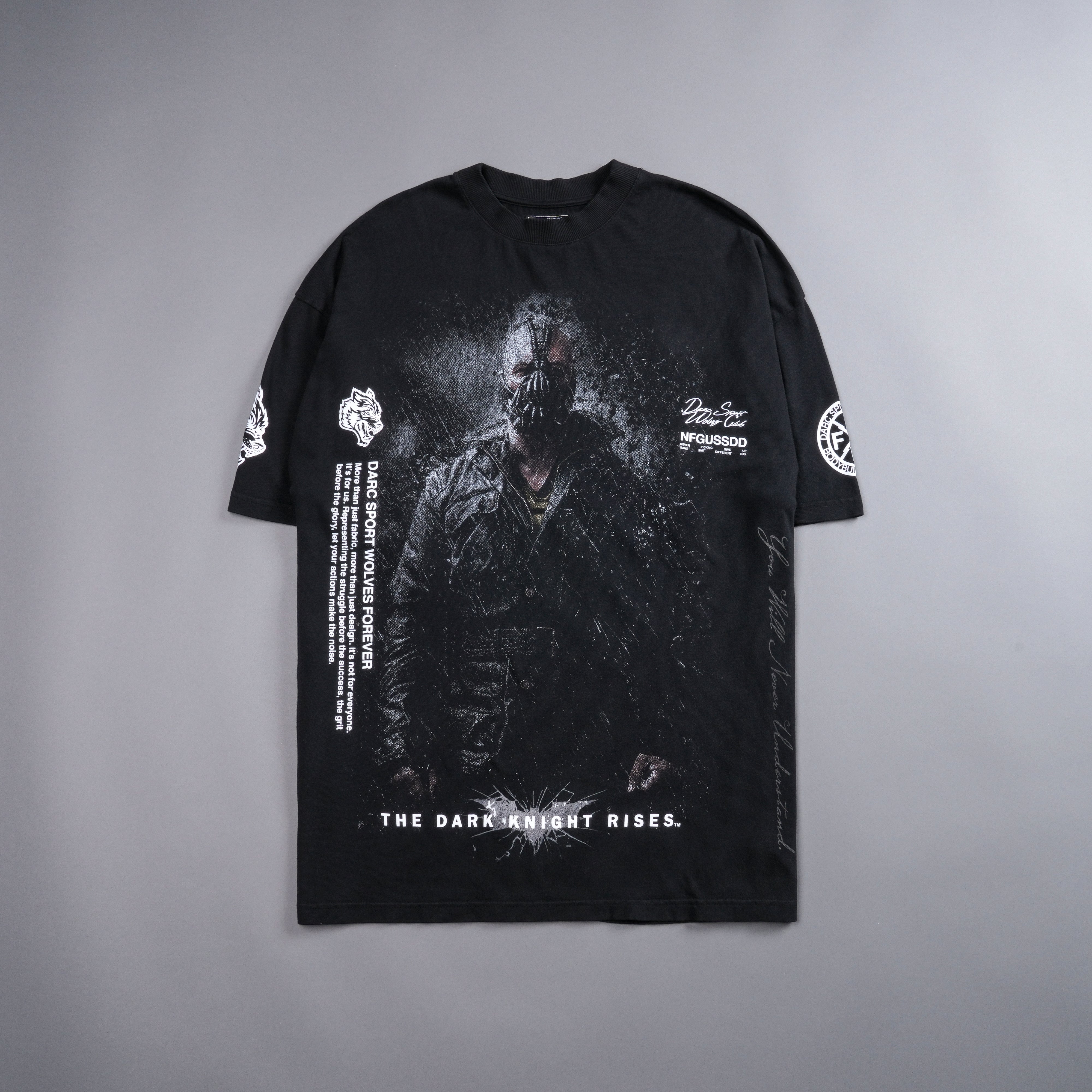 Rise Again V2 "Premium" Oversized Tee in Black