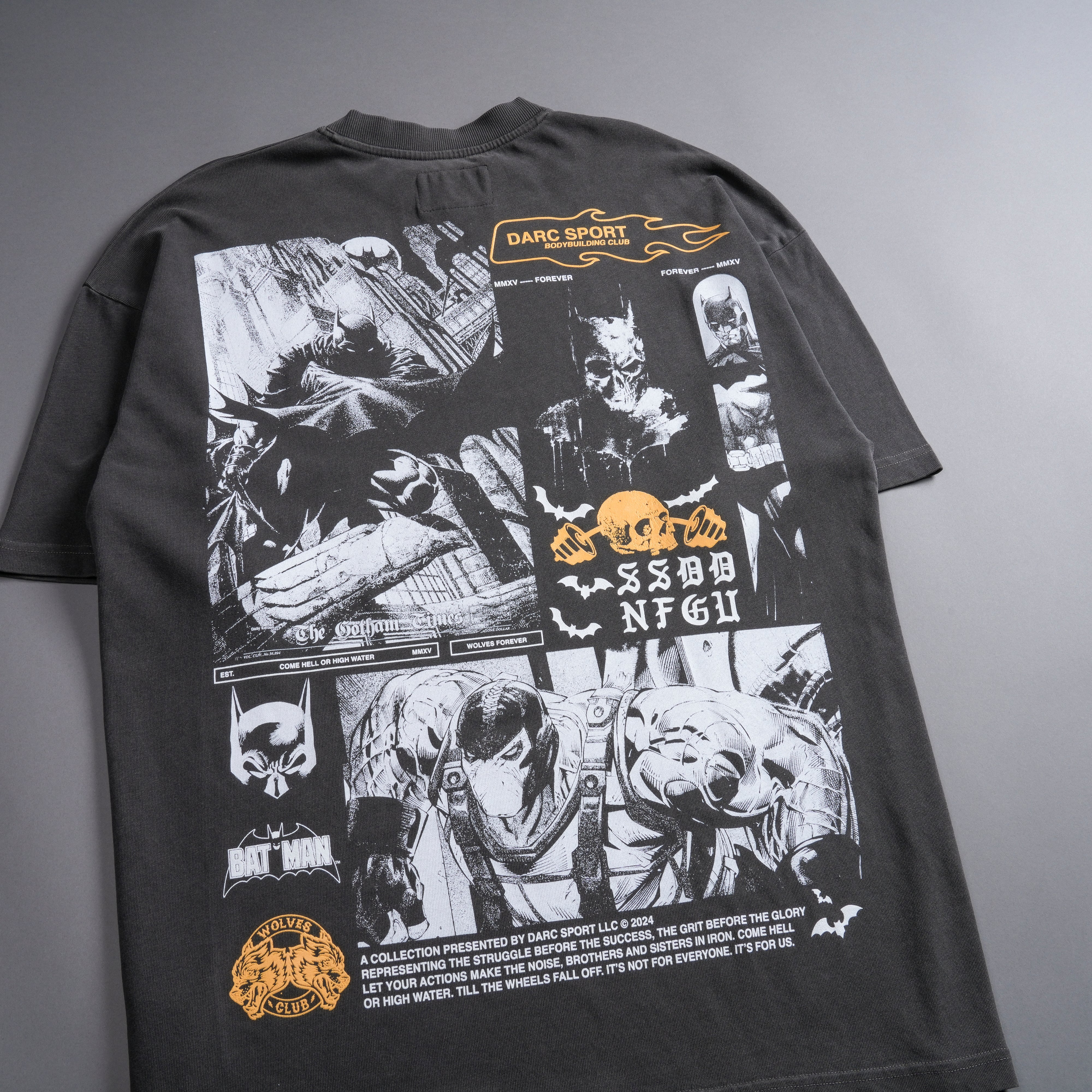 When Darcness Calls "Premium" Oversized Tee in Wolf Gray