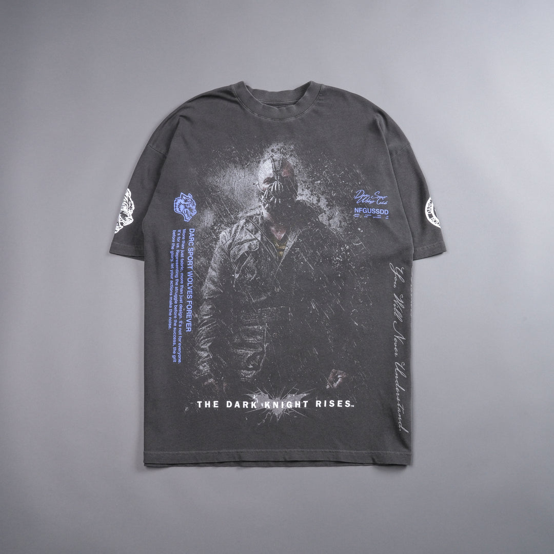 Rise Again V2 "Premium" Oversized Tee in Wolf Gray