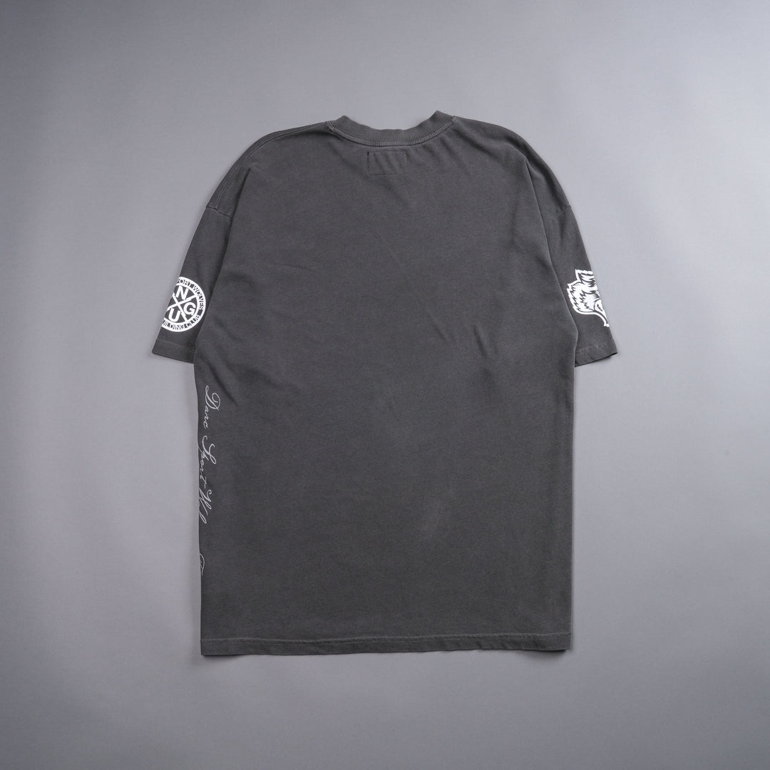 Rise Again V2 "Premium" Oversized Tee in Wolf Gray