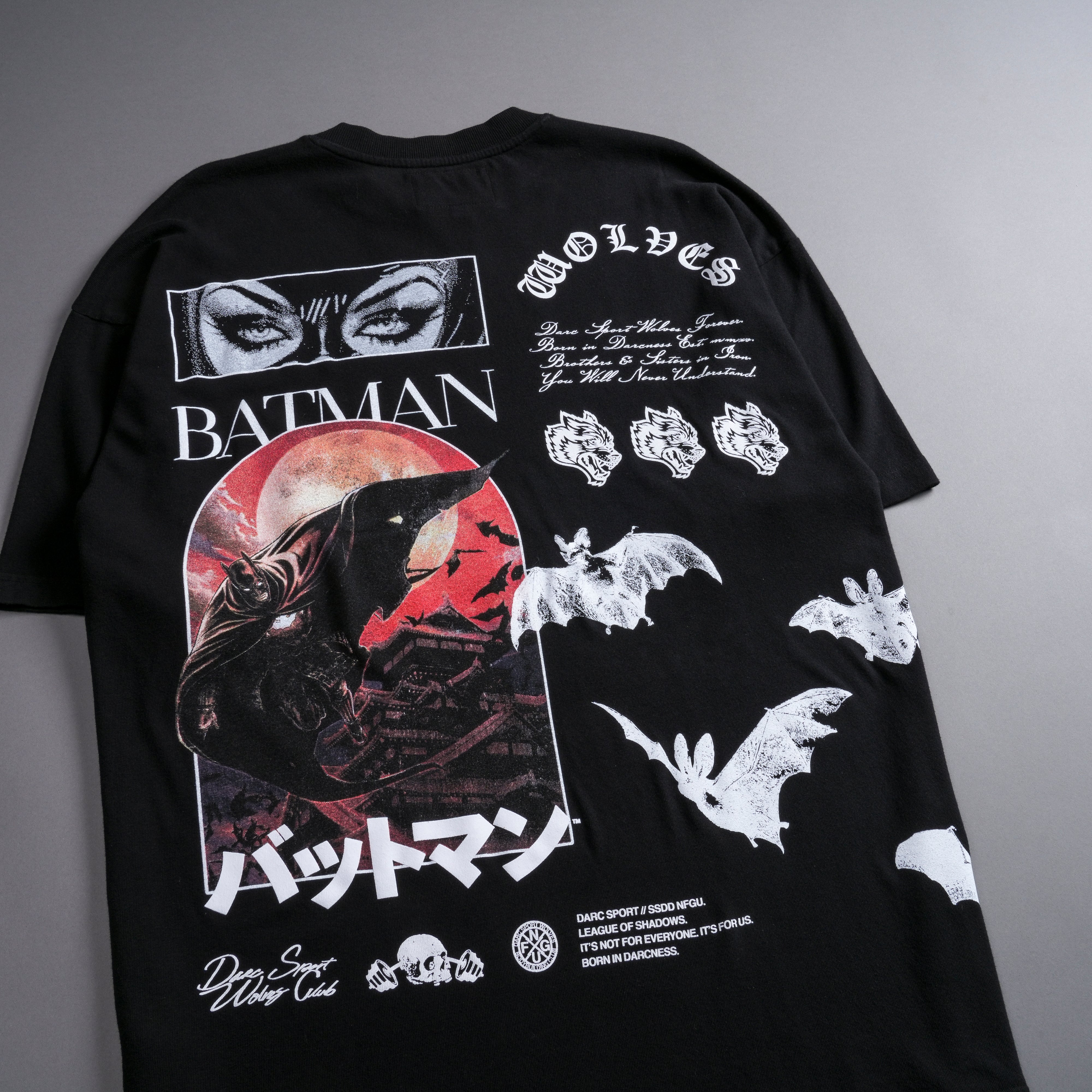 Darc Cave "Premium" Oversized Tee in Black
