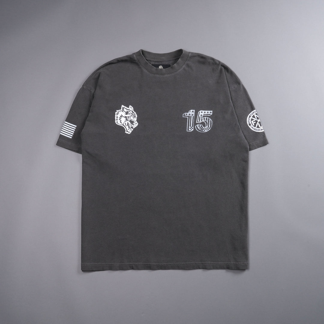 Victory Lap "Premium" Oversized Tee in Wolf Gray