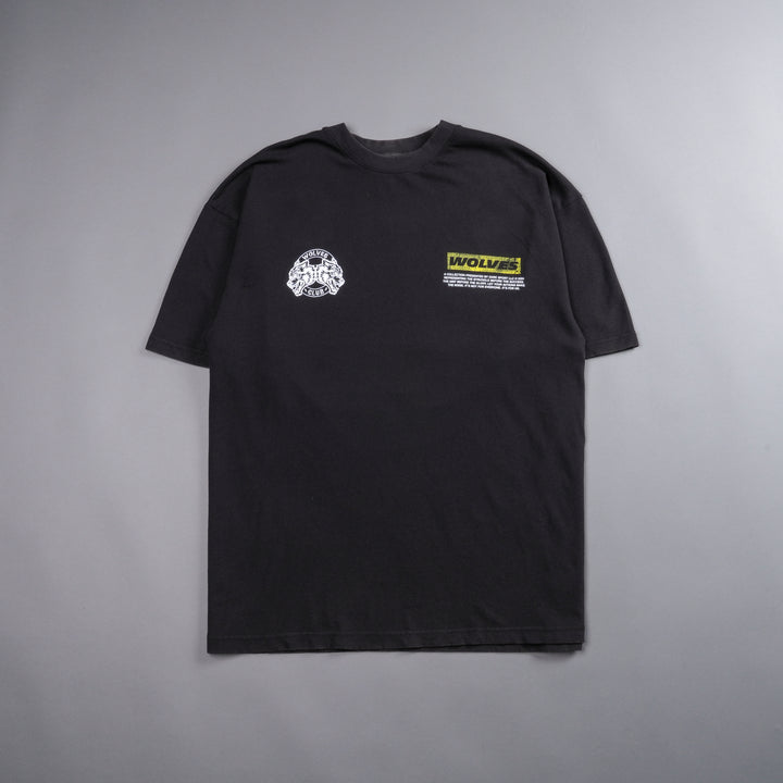 Run With Us "Premium Vintage" Oversized Tee in Black