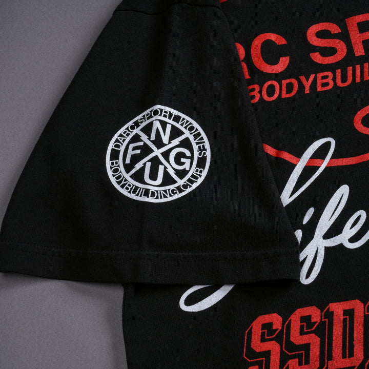 Victory Lap "Premium" Oversized Tee in Black