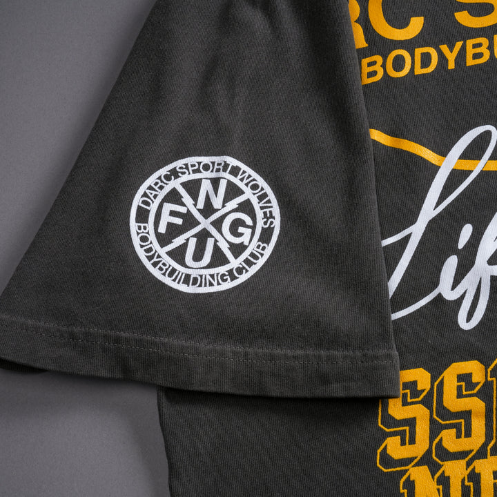 Victory Lap "Premium" Oversized Tee in Wolf Gray