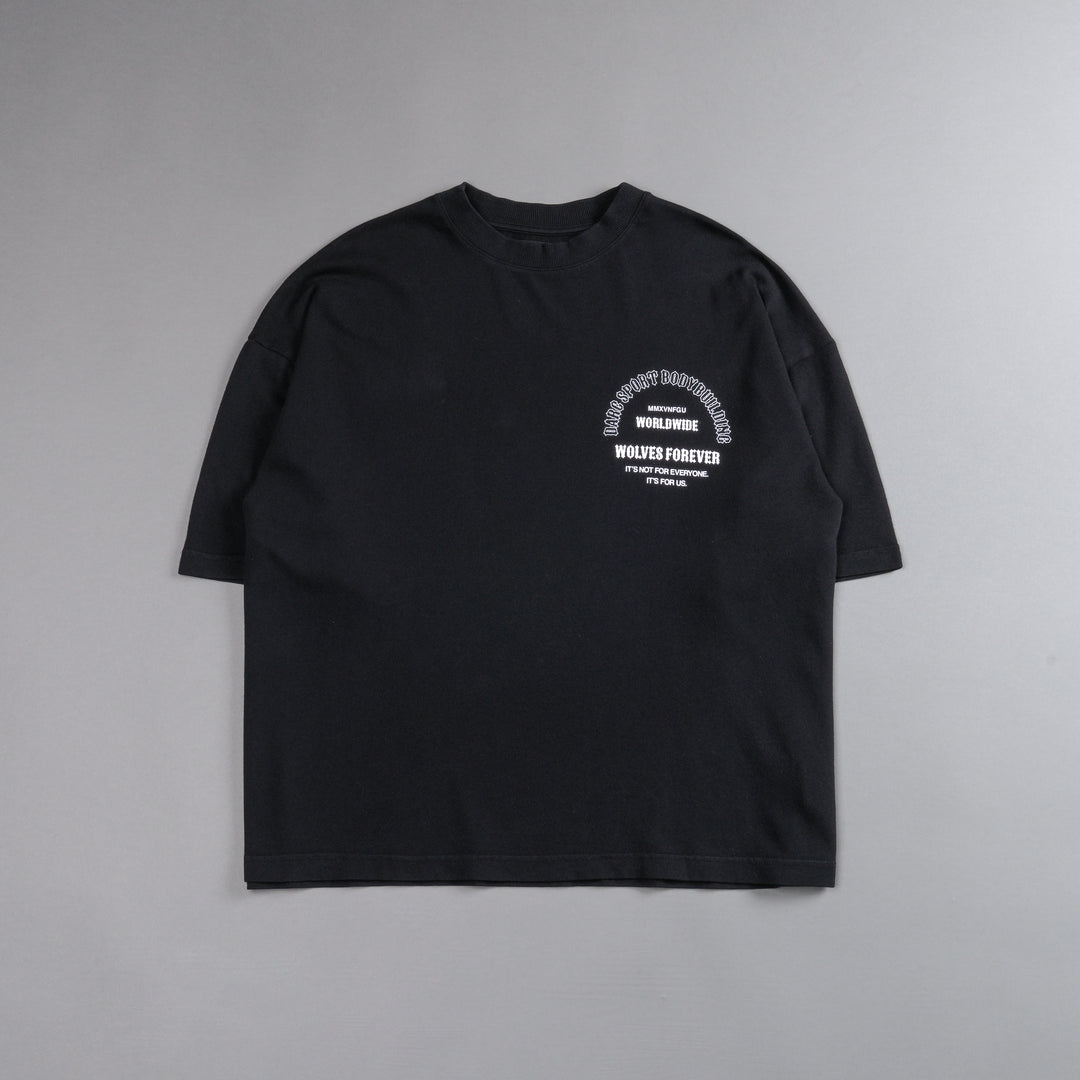 Feed "Premium" Box Cut Tee in Black