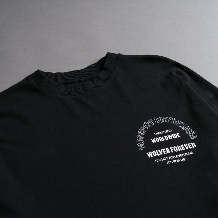 Feed "Premium" Box Cut Tee in Black