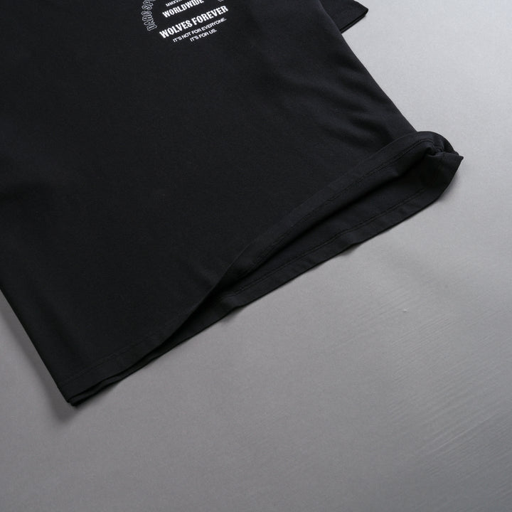 Feed "Premium" Box Cut Tee in Black